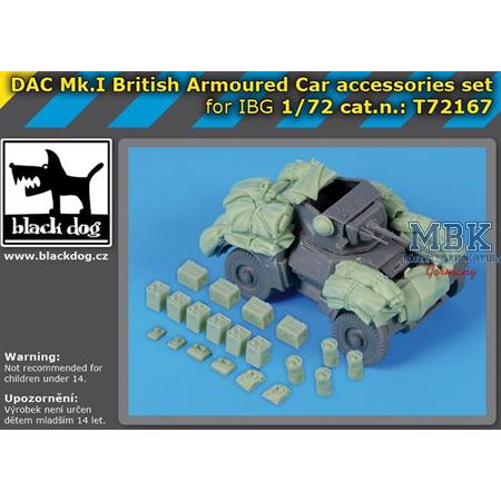 DAC Mk I British armoured car accessories set 1:72