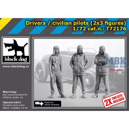 Drivers / civilian pilots (2x3 figures)