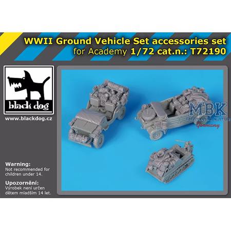 WWII Ground Vehicle Set accessories set