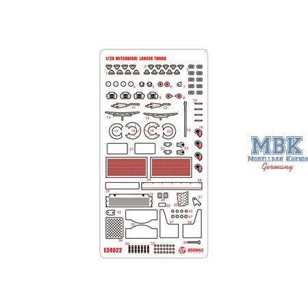 Grade Up for Mitsubishi Lancer RAC Rally 1984 1:24
