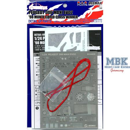 Detail Up Peugeot 306 Maxi Evo 2 '98 Monte Carlo