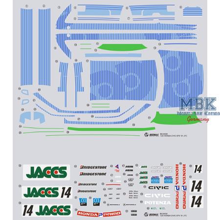 Honda Civic EF9 Gr.A 1991 Jacobs 1:24