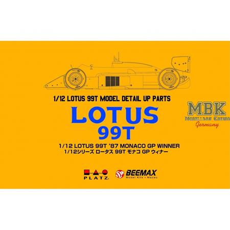 Lotus 99T '87 Monaco Winner Detail Up Parts 1:12