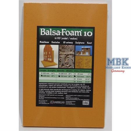 Balsa-Foam Hartschaumplatte 228x152x12.5mm 10PCF#6