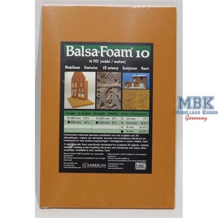 Balsa-Foam Hartschaum 228x152x6mm 10PCF  #1