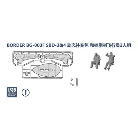 Crew and display stand Douglas SBD 3/4 Dauntless