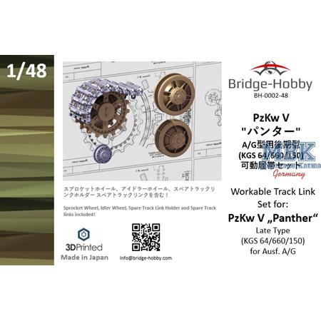 Workable Track Link Set late f.Panther A/G (1:48)