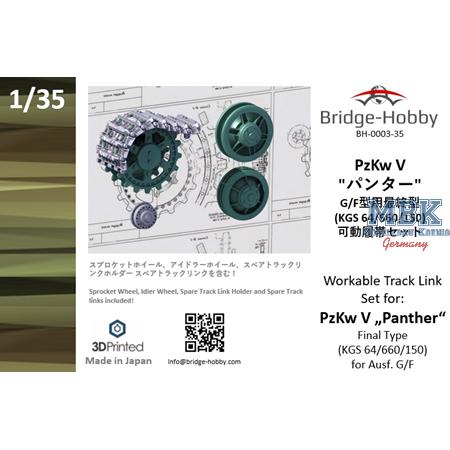 Workable Track Link Set final f.Panther G/F (1:35)