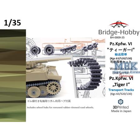Work.Track Link Set Tiger I Transporttracks (1:35)