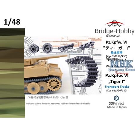 Work.Track Link Set Tiger I Transporttracks (1:48)