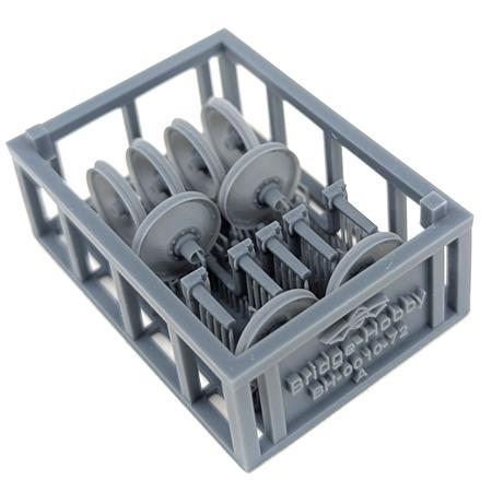Fire-Damaged Road Wheel Set early Panther D (1:72)