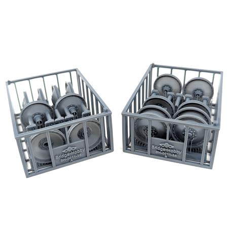 Fire-Damaged Road Wheels late Panther A,G,F (1:35)