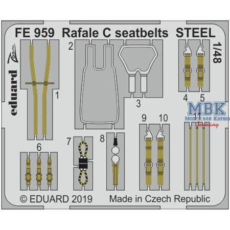 BIG ED Rafale C w/ khaki seatbelts 1/48