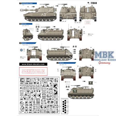 IDF M113 Zelda and M109 SPG