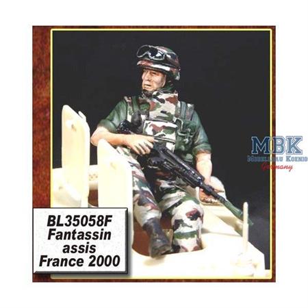 Seated French Soldier - France 2000