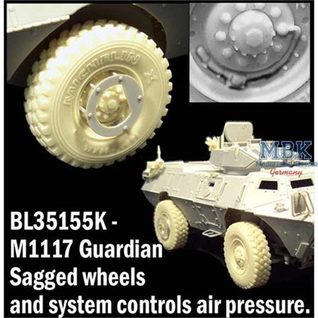 M1117 Guardian Sagged Wheels w. Control Air Pressu