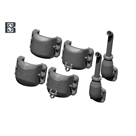 King Tiger / Jagdtiger Exhaust & Guard Set