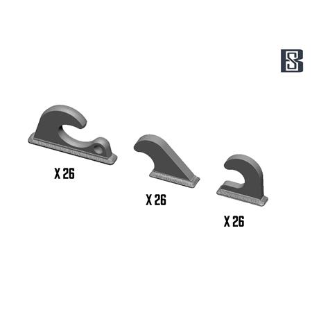 German Tank Lifting Hook Set A (Tiger,Panther)