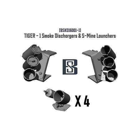 Tiger I Smoke & S-Mine Launchers 1:16