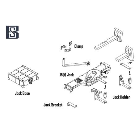 Tiger I 15(t) Jack workable detail set 1:16