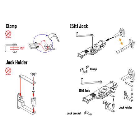 Tiger I 15(t) Jack workable detail set 1:16