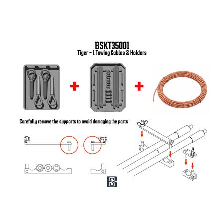 Tiger Towing Cable Set (Holder w/clean rod)