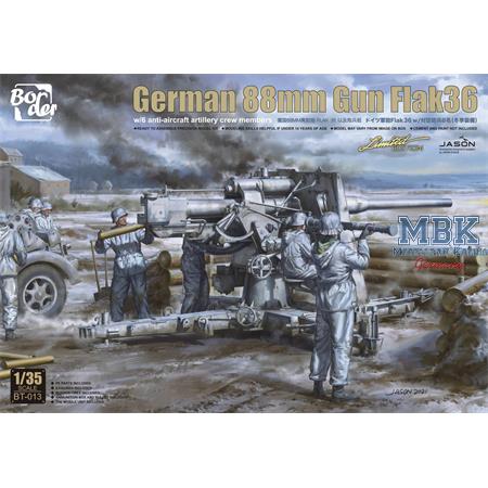 German 88mm Flak36 w/anti-air artillery crew