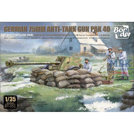 German 7,5cm Pak40 AT gun