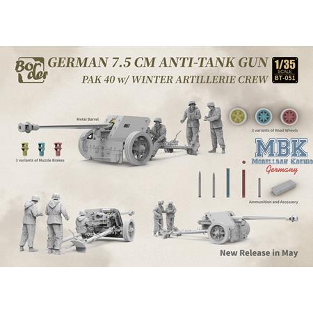 German 7,5cm Pak40 AT gun
