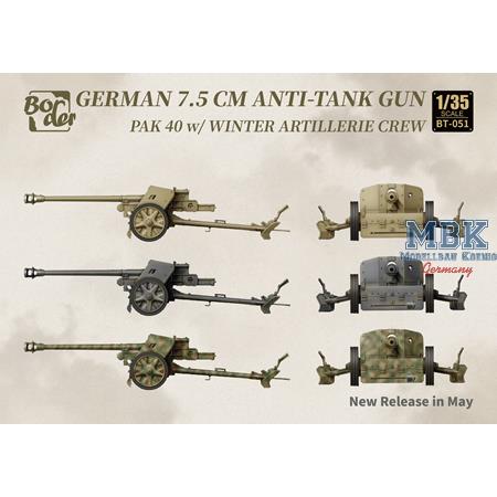 German 7,5cm Pak40 AT gun