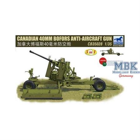 Canadian 40mm Bofors AA Gun - 3in1