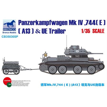 Panzer Mk IV, 744(e) (A13) & UE Trailer