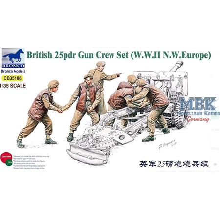 British WWII 25pdr Gun Crew Set