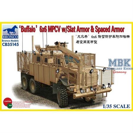 Buffalo 6x6 MPCV w/ Slat Armor & Spaced Armor