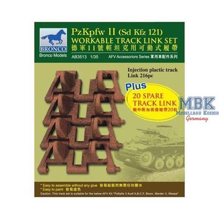 PzKpfw II workable track link set