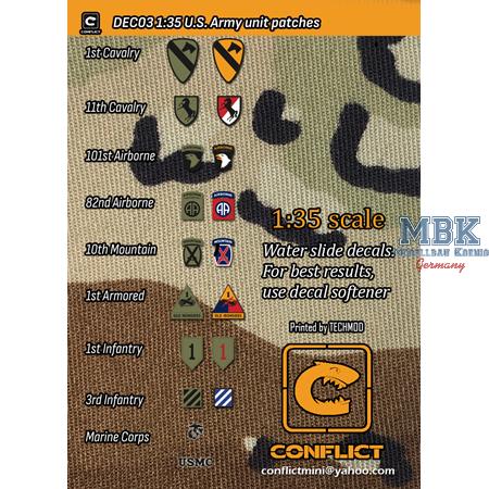 US Army unit patches (1:35)