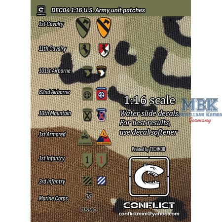 US Army Unit Patches (1:16)