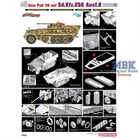 5cm PaK38 auf Sd.Kfz.250 Ausf.B ~ Cyber Hobby