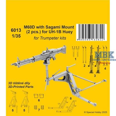 M60D with Sagami Mount (2 pcs.) for UH-1B Huey