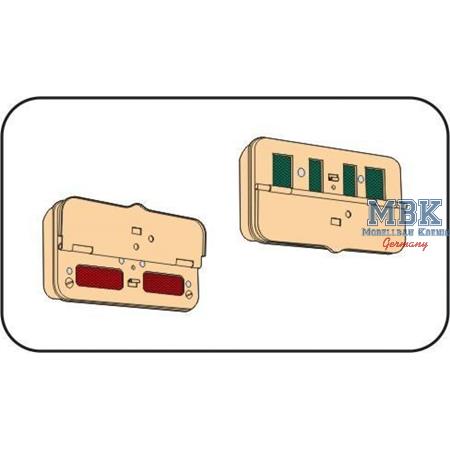 German WW2 rear distance lights