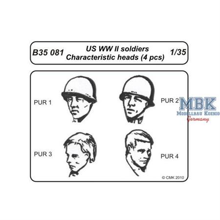US WWII character heads