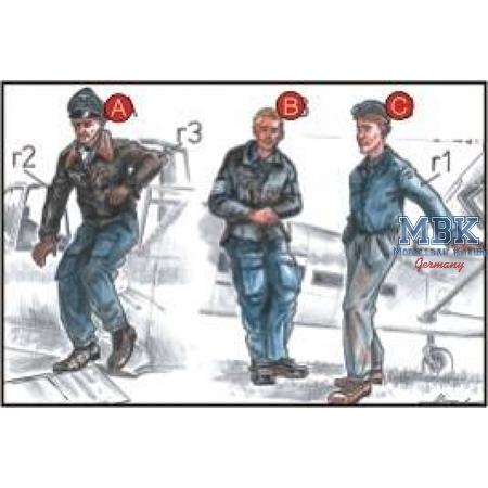 German Pilots and Mechanic WW II