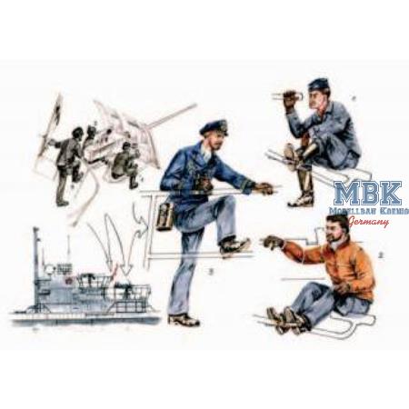 U-Boot Typ VII gun crew for 3,7cm FlaK