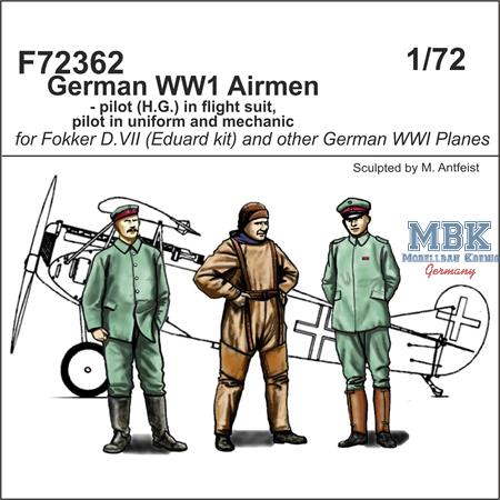 German WWI Airmen - pilot (H.G.) in flight suit