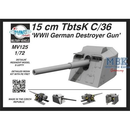 15cm TBTSK c/36 WWII German Destroyer Gun