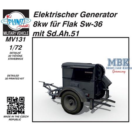 Elektrischer Generator 8kw (Flak Sw-36) mit Sd.Ah.