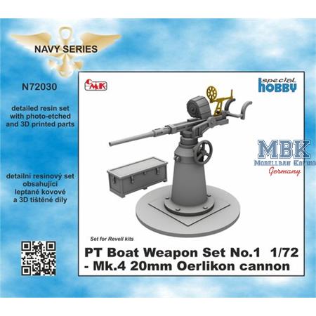 PT Boat Weapon Set No.1 - Mk.4 20mm Oerlikon cann.