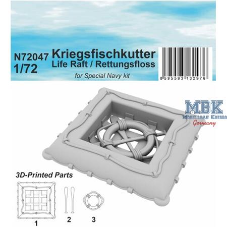 Kriegsfischkutter Life Raft / Rettungsfloss