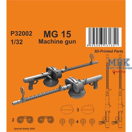 MG15 Machine Gun 1:32