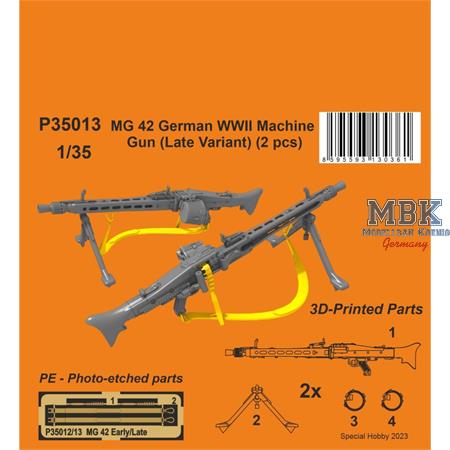 MG42 German WWII Machine Gun (Late Variant) 1/35